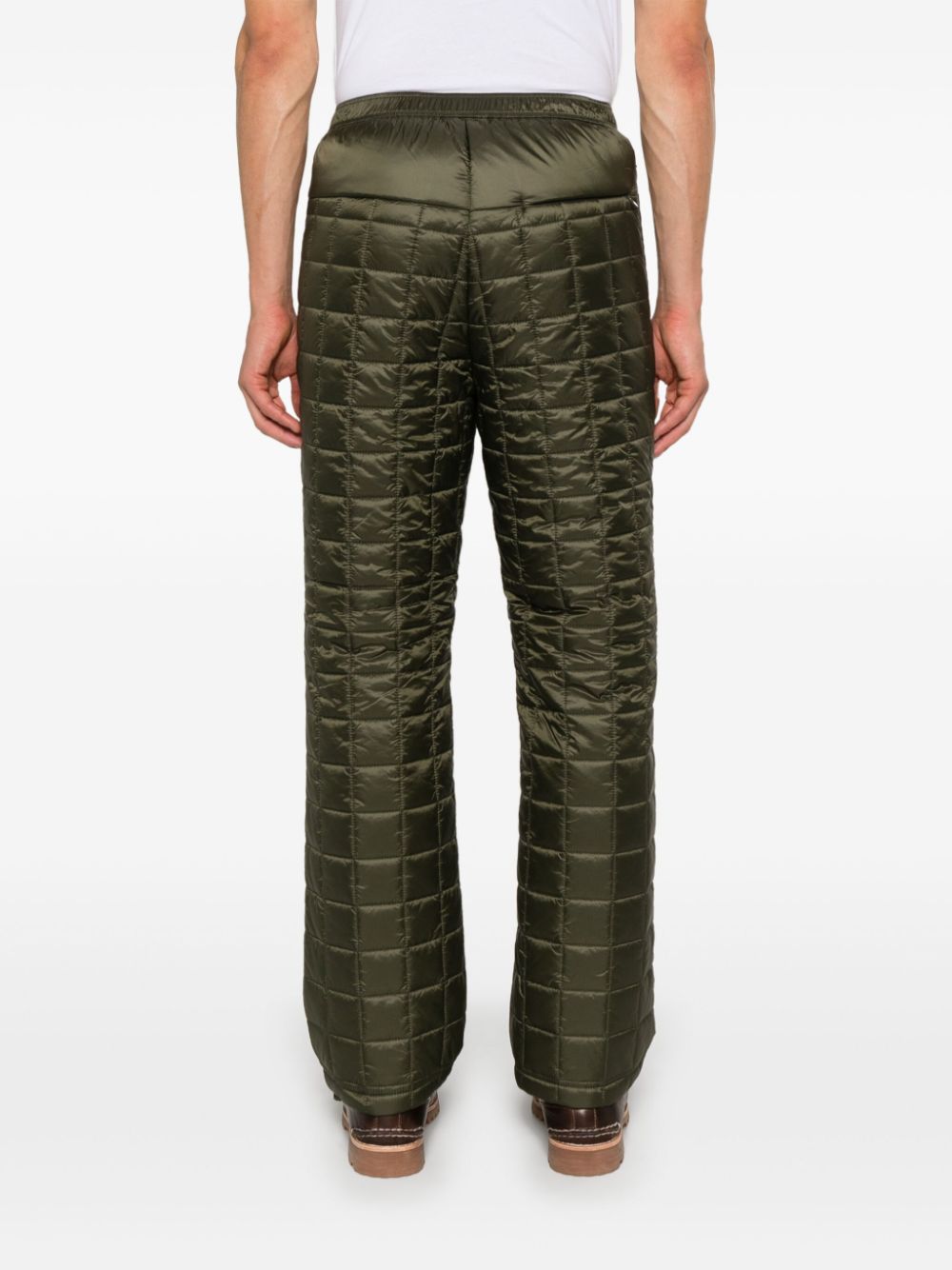 Shop Drôle De Monsieur Matelassé Trousers In 绿色