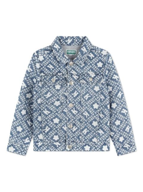 Kenzo Kids monogram denim jacket