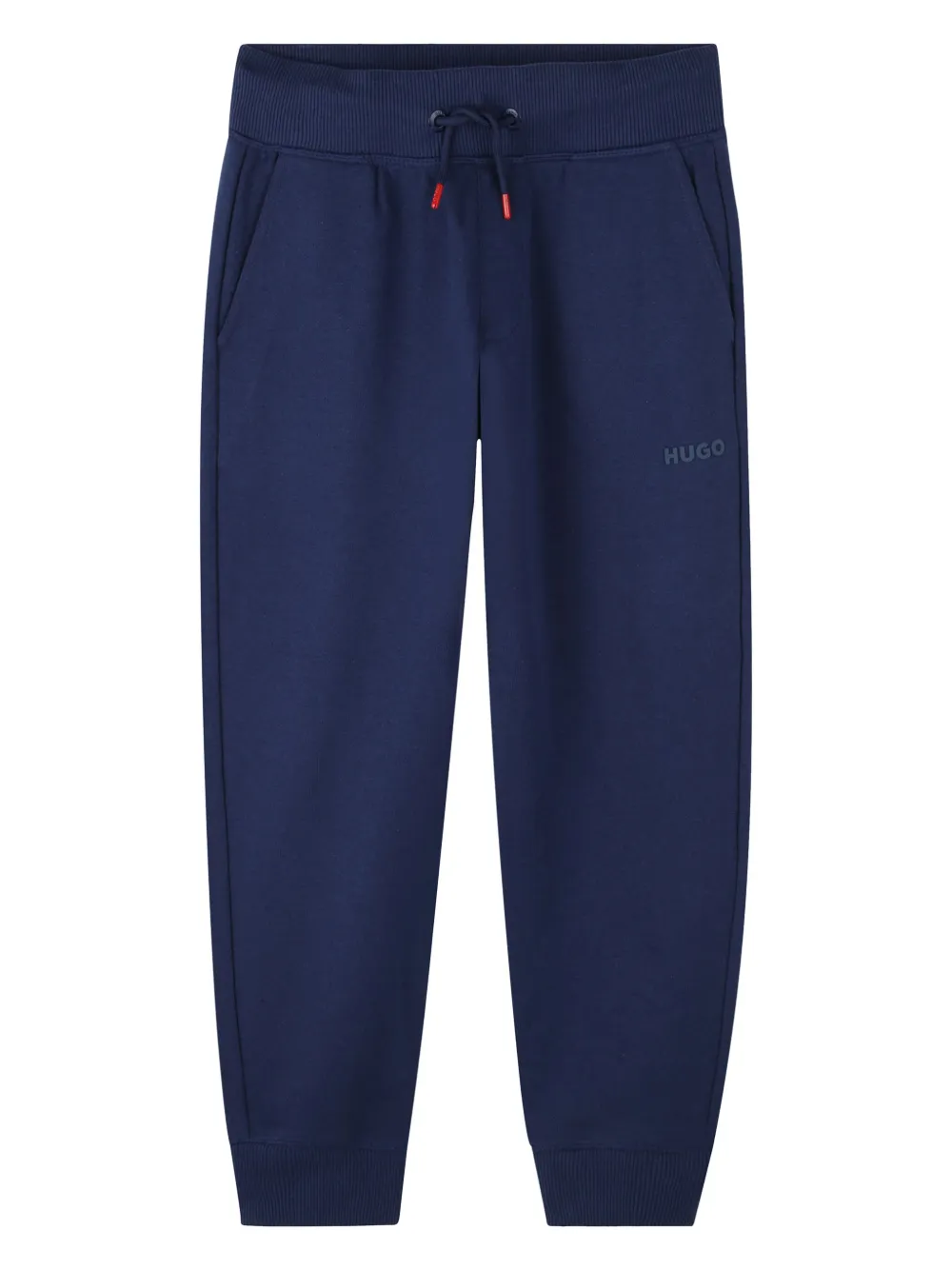 HUGO KIDS logo print Track Pants Azul FARFETCH MX