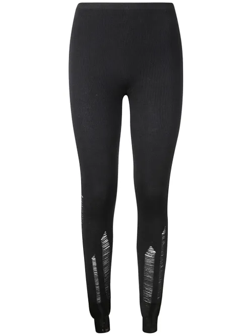 Legging à effet usé - MM6 Maison Margiela - Modalova