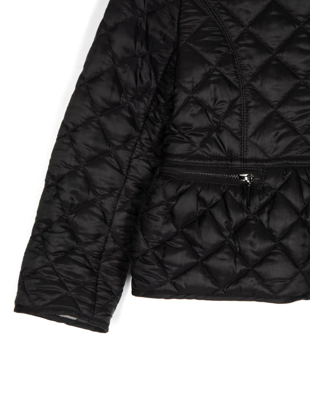 Burberry Kids Gewatteerd jack Zwart