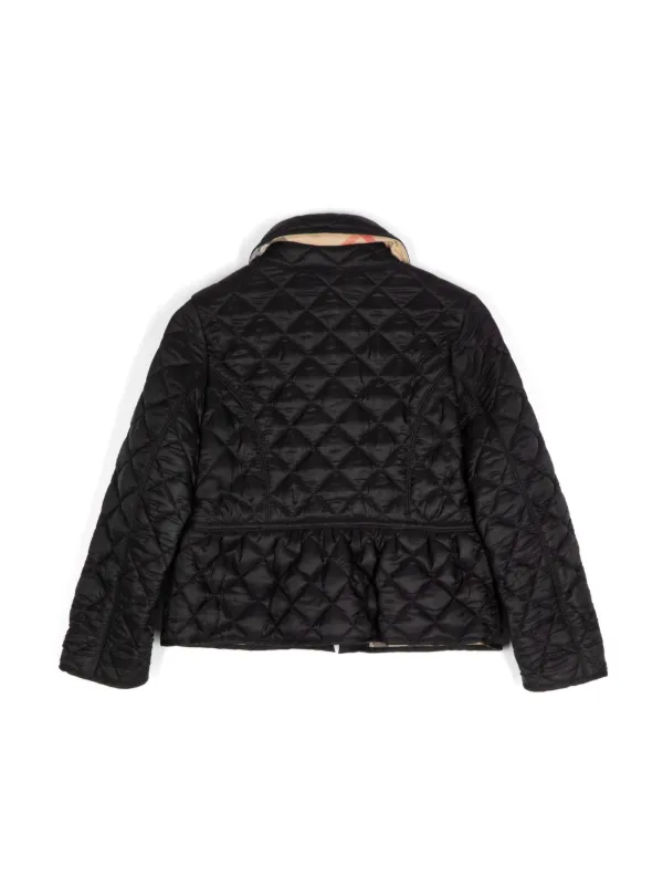 m*i様 BURBERRY キッズ キルティングジャケット ブラック 116cm Burberryバーバリーキッズ ブラック キルティングジャケット 6歳