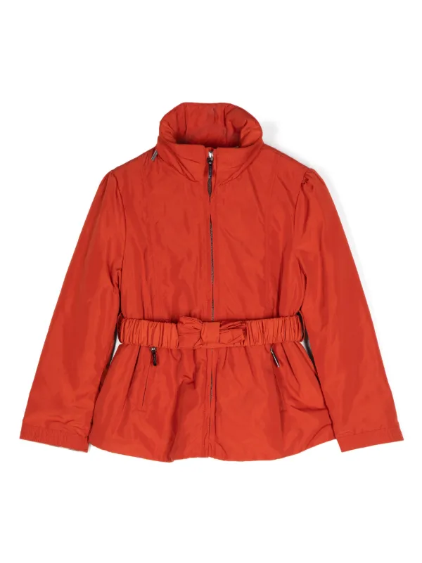 Burberry Kids Pleat Detailed Bomber Jacket Red FARFETCH UK