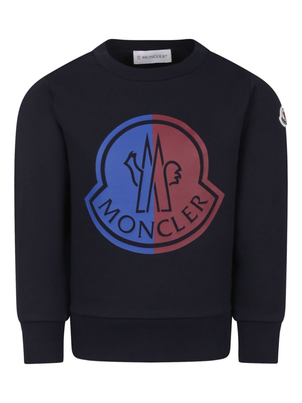 Moncler Enfant printed jersey sweatshirt - Blue