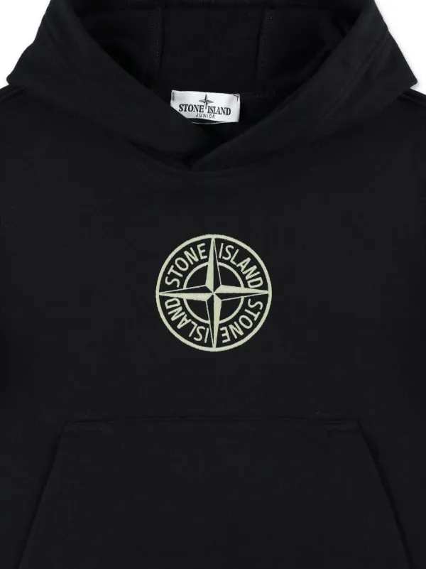 STONE ISLAND JUNIOR 黒パーカー 【公式通販】