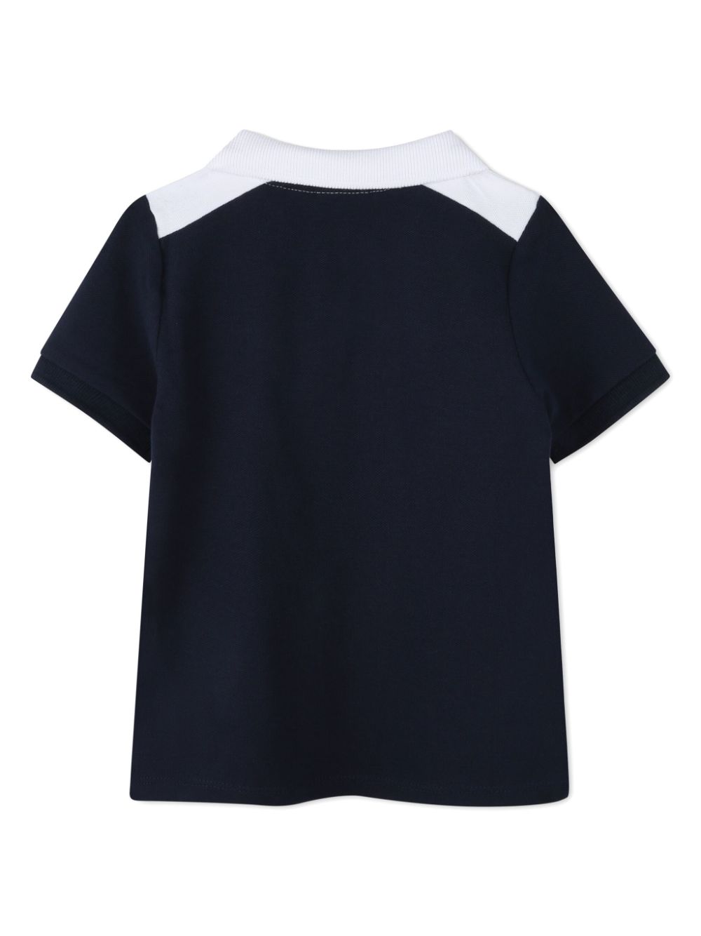 BOSS Kidswear panelled polo shirt - Blauw