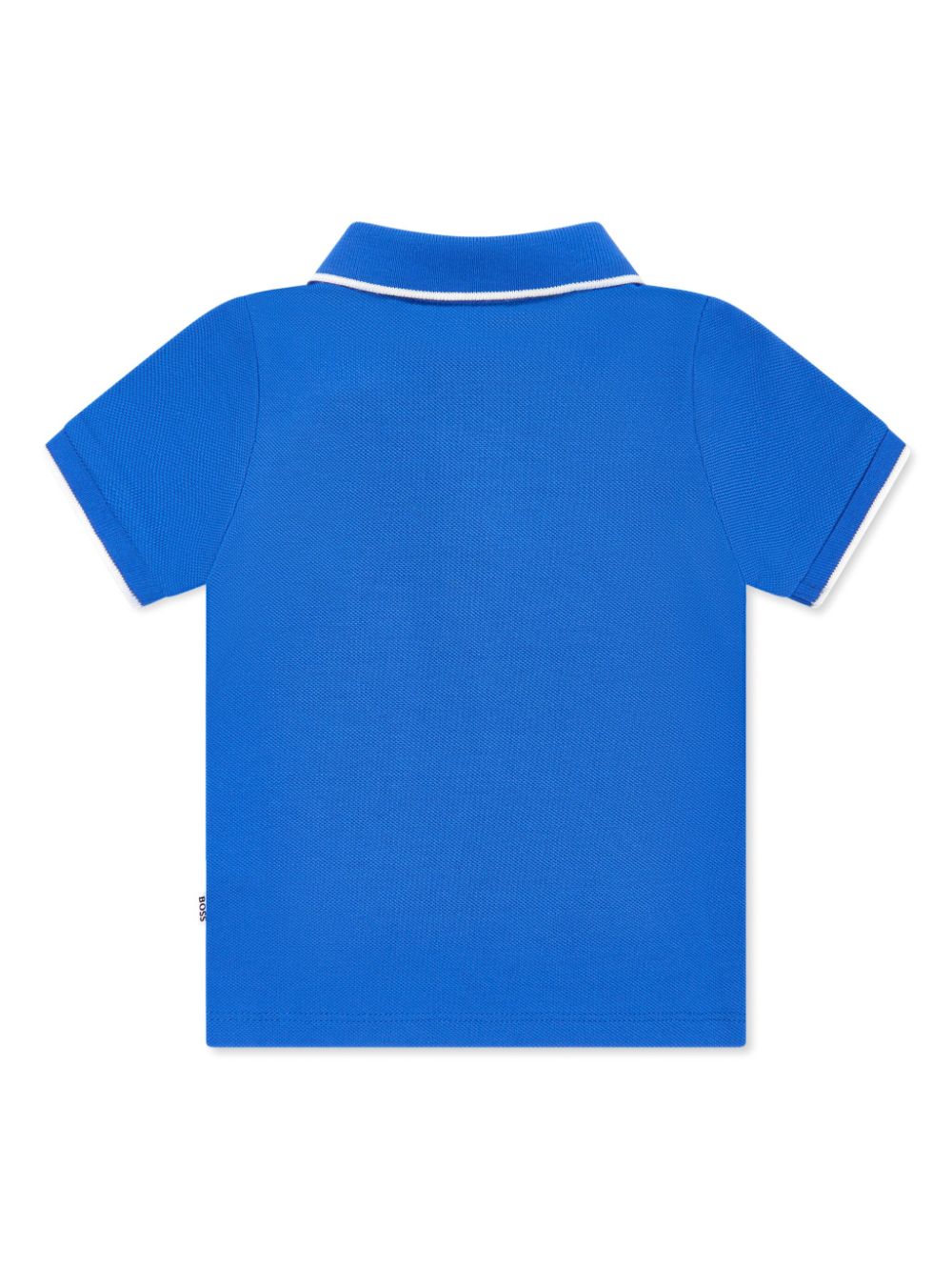 BOSS Kidswear Poloshirt met logoprint - Blauw