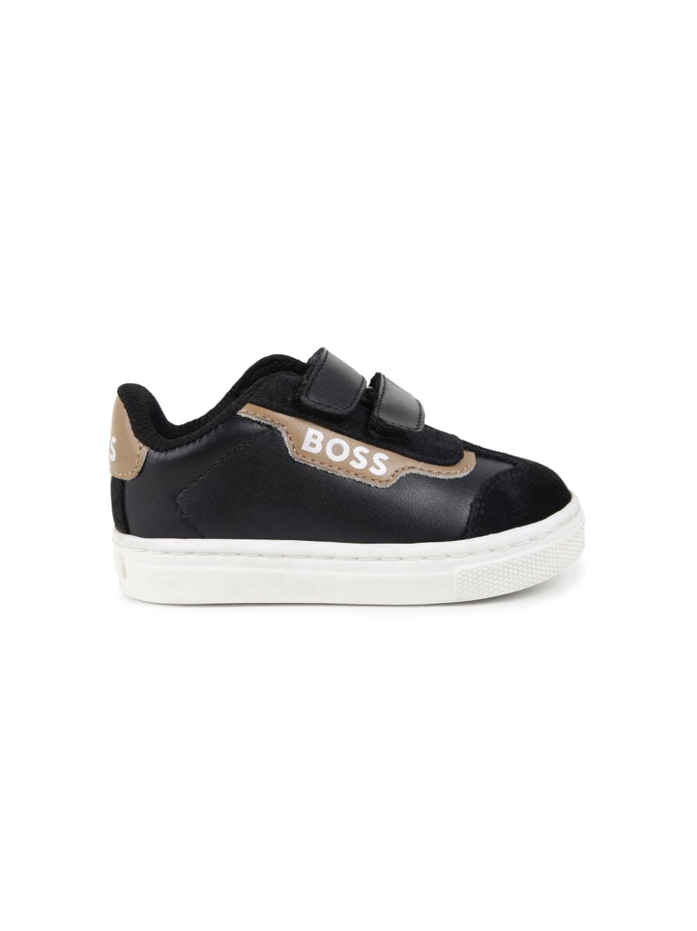 BOSS Kidswear logo-print sneakers - Zwart