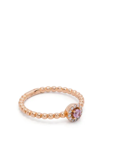 ROSEKEY 18kt Rotgoldring mit Diamanten