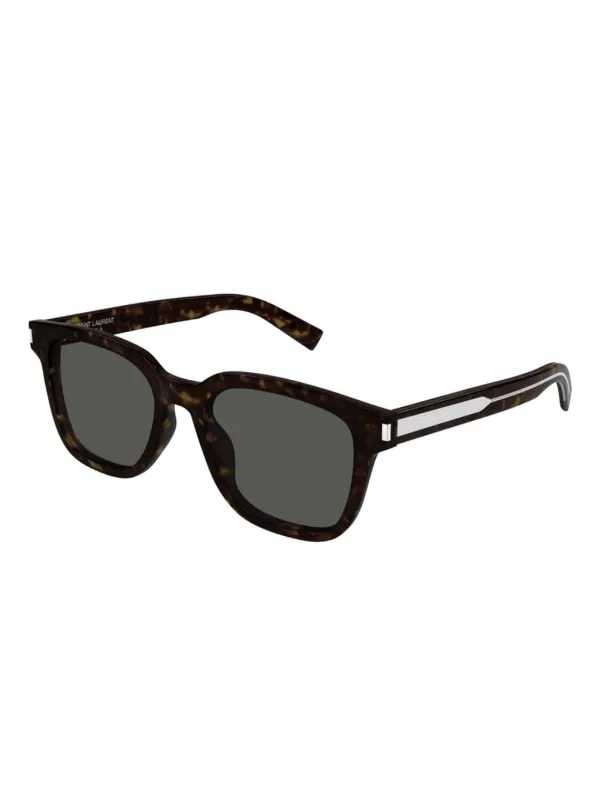 Saint Laurent Eyewear square-frame Sunglasses Brown FARFETCH TR