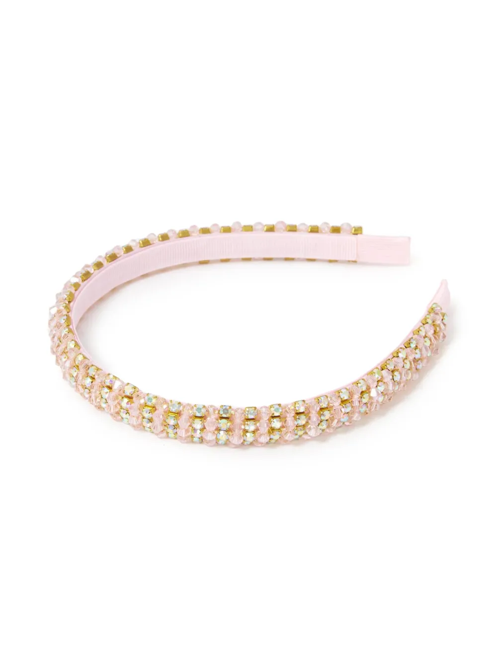 Self-Portrait Kids crystal-bead embellished headband - Roze