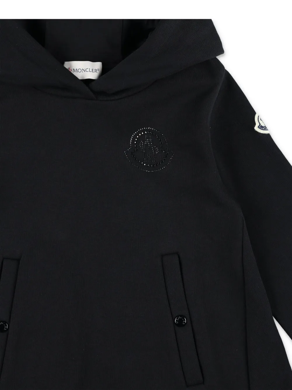 Moncler Enfant Jurk met applicatie Zwart