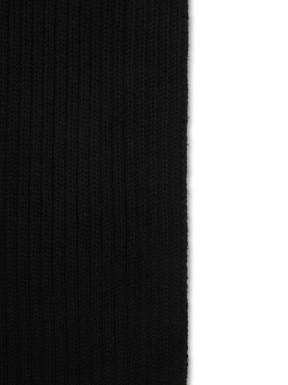 BOSS Kidswear ribbed scarf - Black