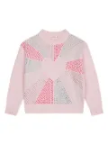 Billieblush rhinestone-embellished sweater - Pink