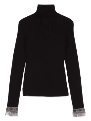 CHIARA FERRAGNI 売れ筋商品|||シアラフェラーニ ニット&セーター アウター レディース Turtlenecks Blue Chiara Ferragni logoeye print sweater - CHIARA FERRAGNI