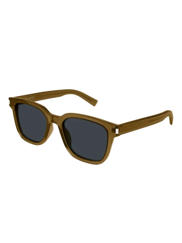 Saint Laurent ブラウン スクエアサングラス Saint Laurent Eyewear スクエアフレーム サングラス | ブラウン