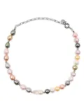 ESTILÉ Lewis pearl-embellished necklace - Silver