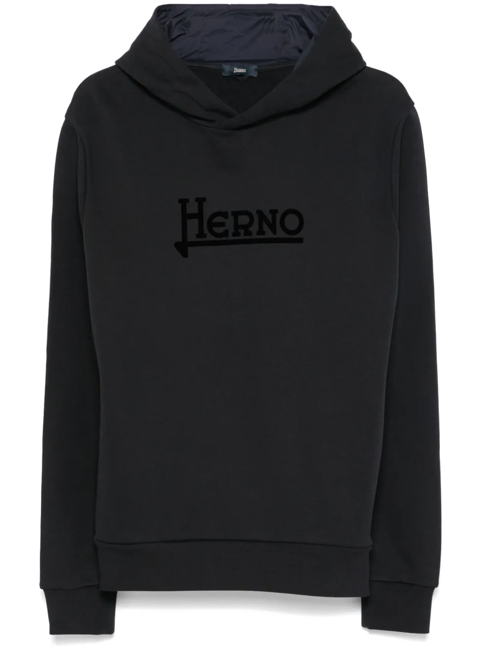 Herno hoodie en coton | bleu | Image 1
