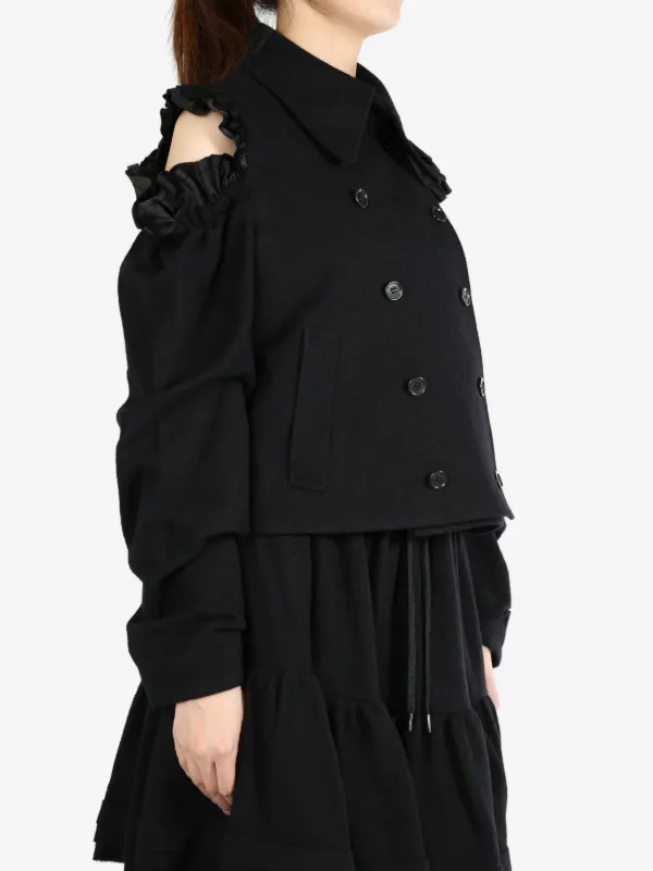 Noir Kei Ninomiya Wrinkled Jacket | ブラック | FARFETCH JP