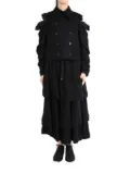 Noir Kei Ninomiya wrinkled jacket - Black