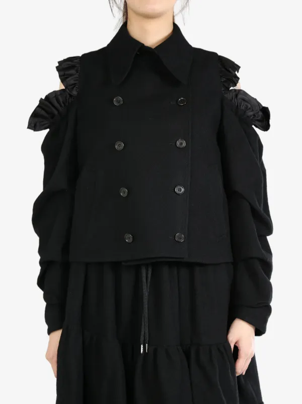 Noir Kei Ninomiya 19AWフロントベルト　ジャケット Noir Kei Ninomiya ショートスリーブ ジャケット | ブラック