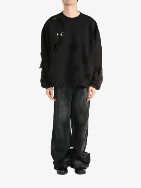 THUG CLUB distressed sweatshirt