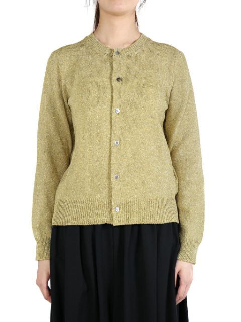 Comme Des Garcons Comme Des Garcons metallic knitted cardigan Women