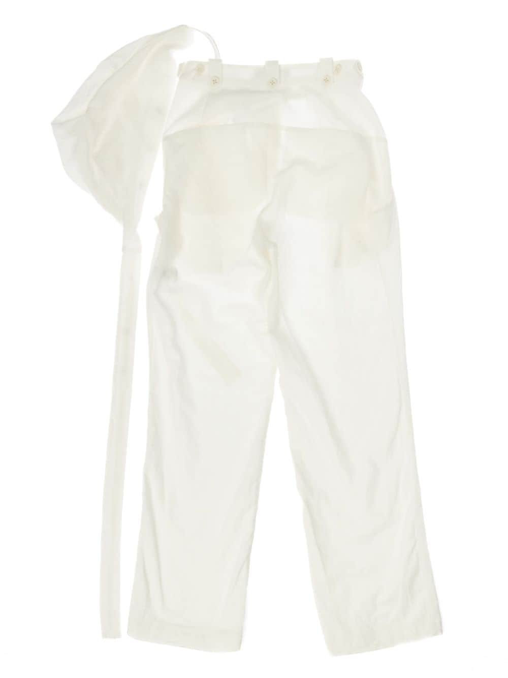 Hyein Seo strap-detail trousers - Beige