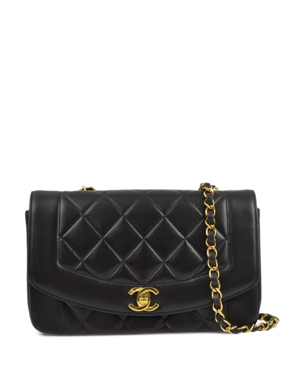 CHANEL Pre-Owned 1995 kleine Diana Schultertasche - Schwarz