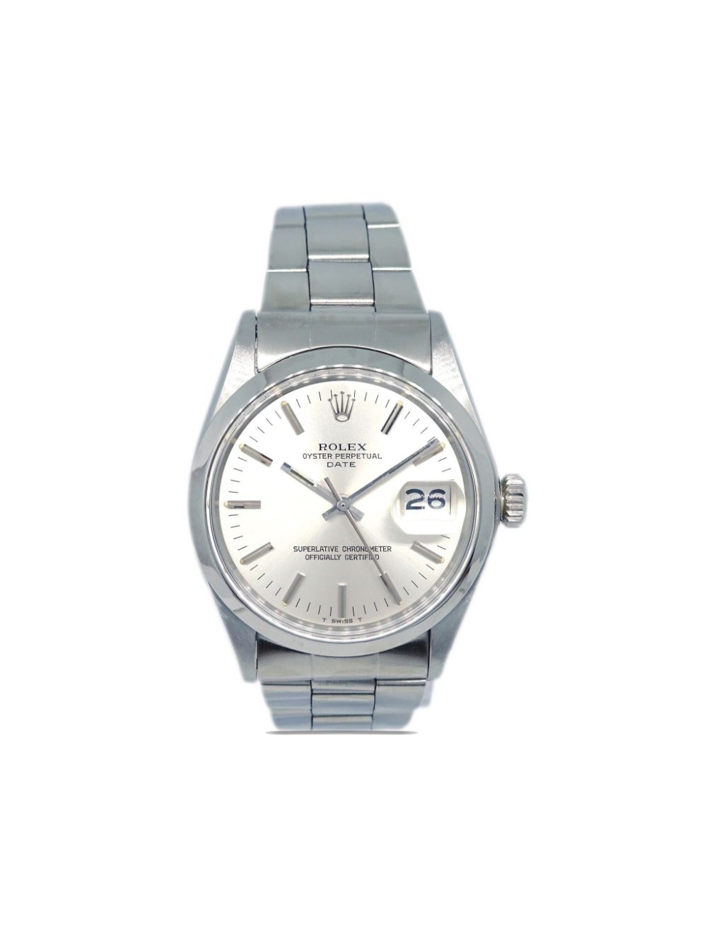 Rolex 1972 pre-owned Oyster Perpetual Date 34mm - White