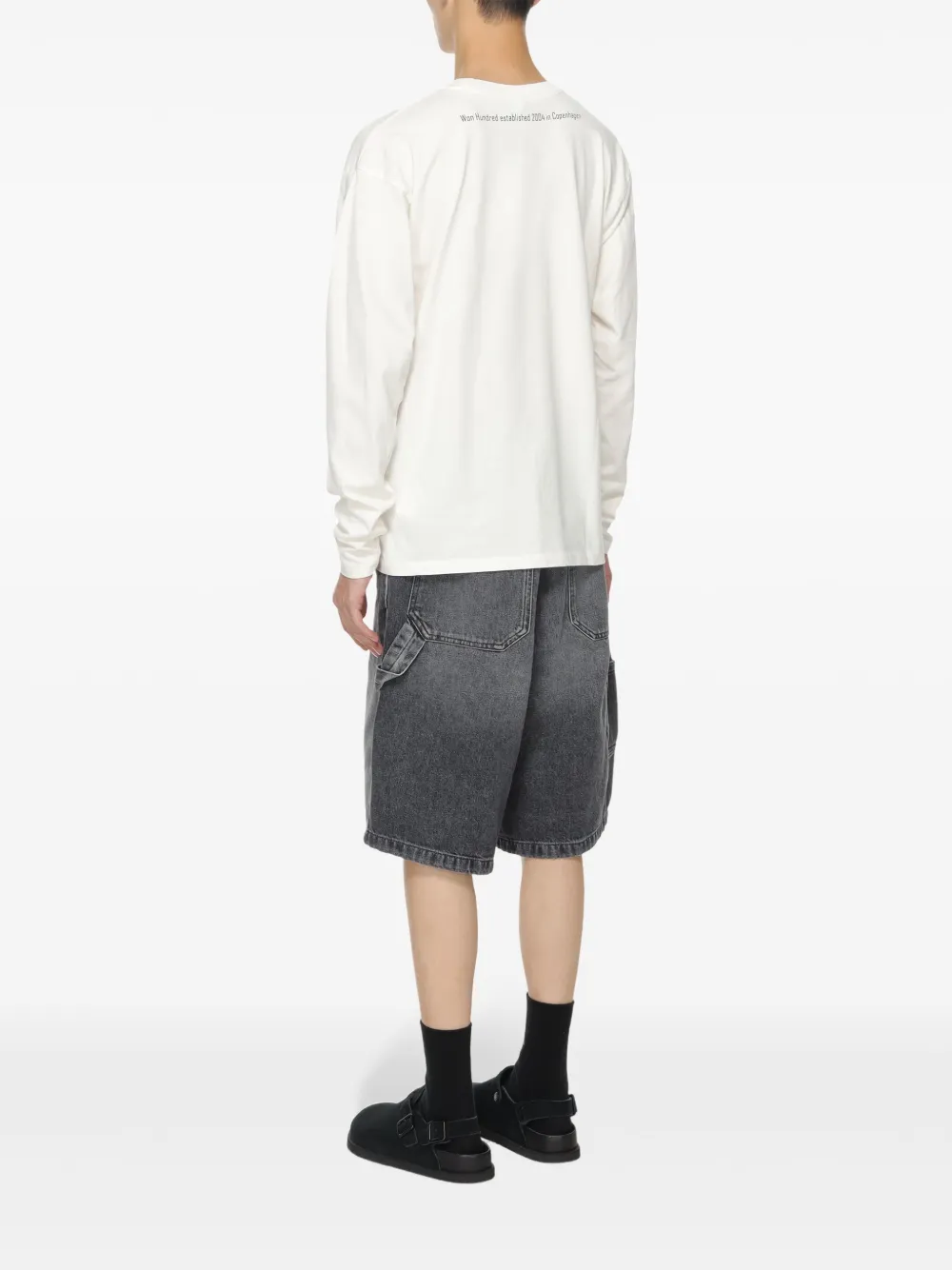 Won Hundred Letter T-shirt In White