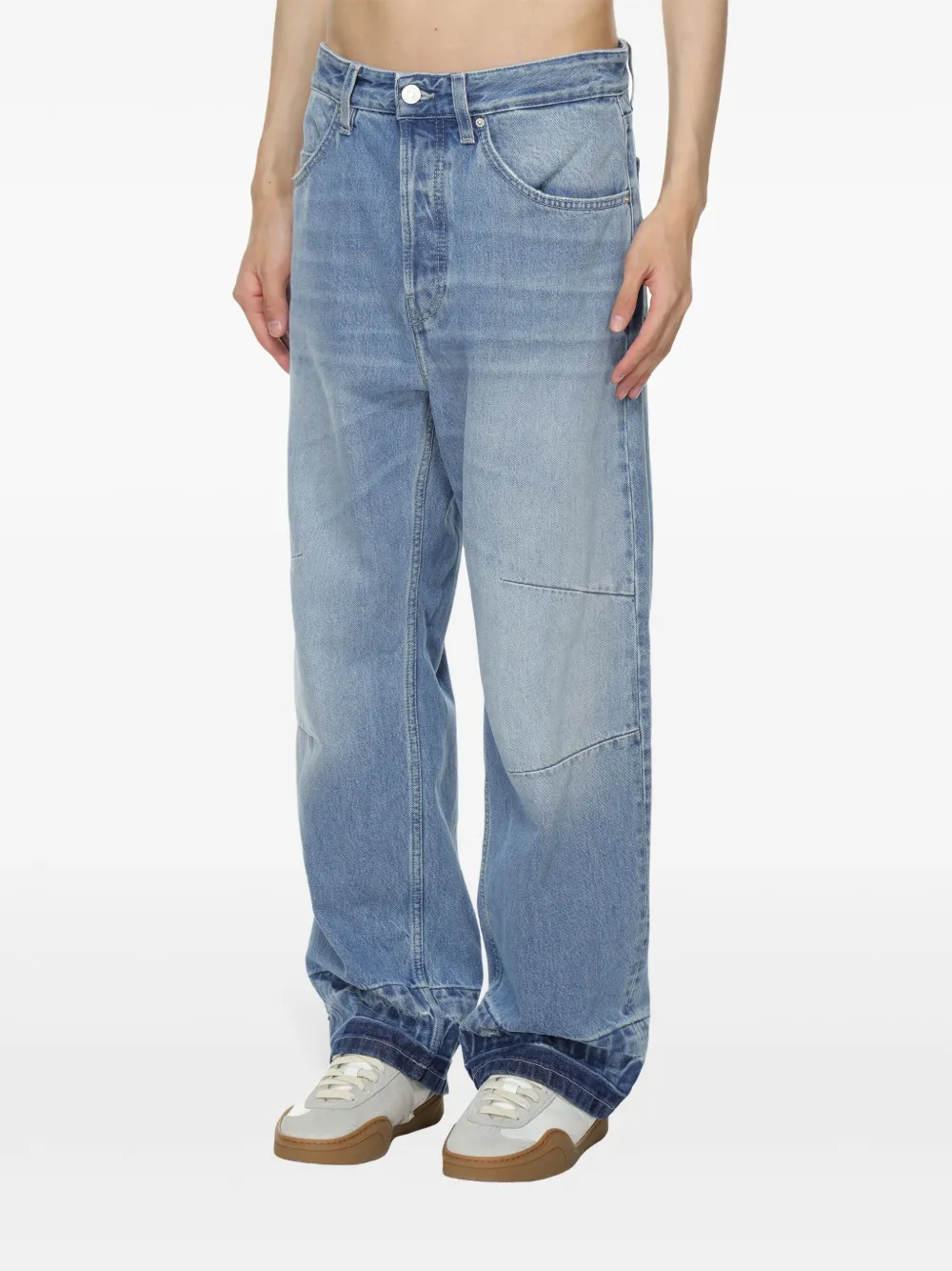 Won Hundred Jeans met wijde pijpen Blauw
