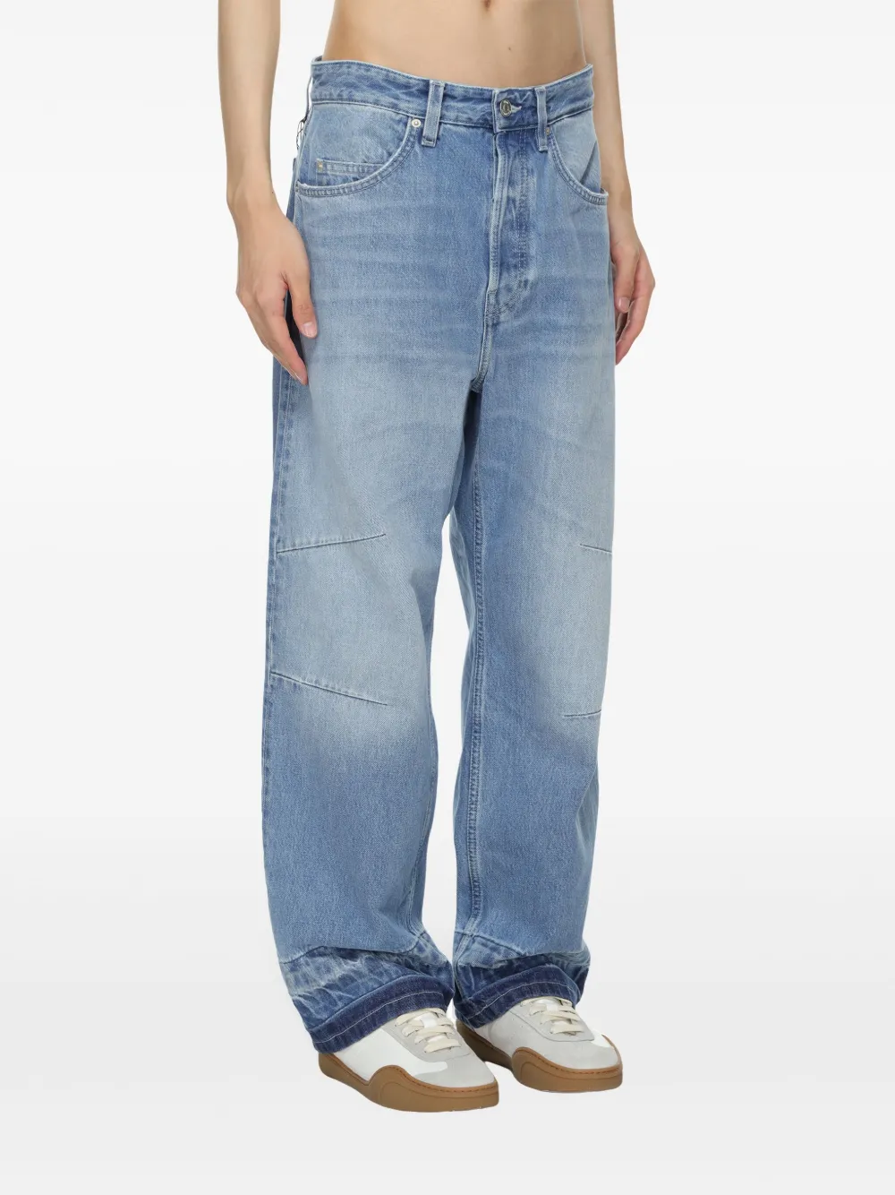 Won Hundred Jeans met wijde pijpen Blauw