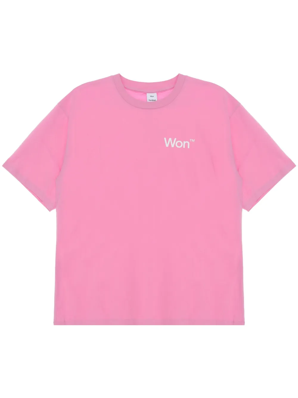Won Hundred logo印花T恤 | 粉色 | Image 1
