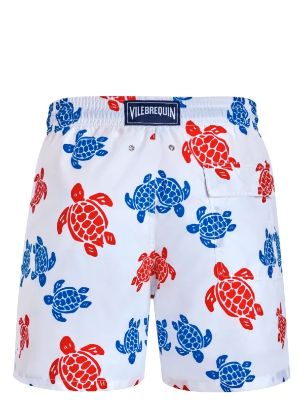 Vilebrequin Ronde Des Tortues Swim Shorts | White | FARFETCH RO