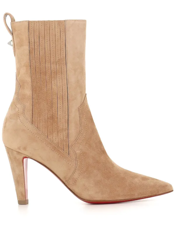 Christian Louboutin 85mm Santigag Boots Neutrals FARFETCH AO