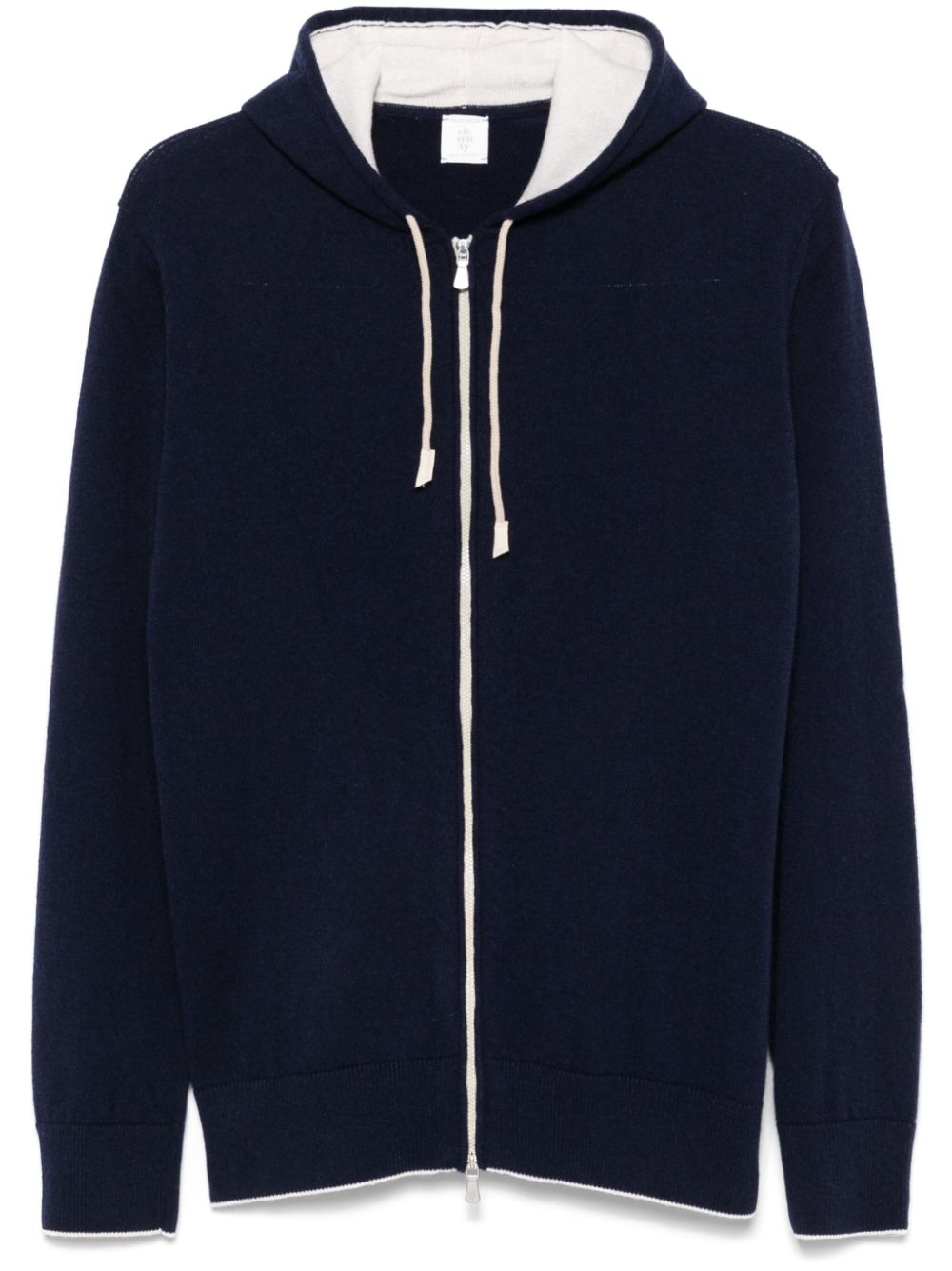 Eleventy zip-up hoodie - Blue