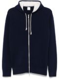 Eleventy zip-up hoodie - Blue