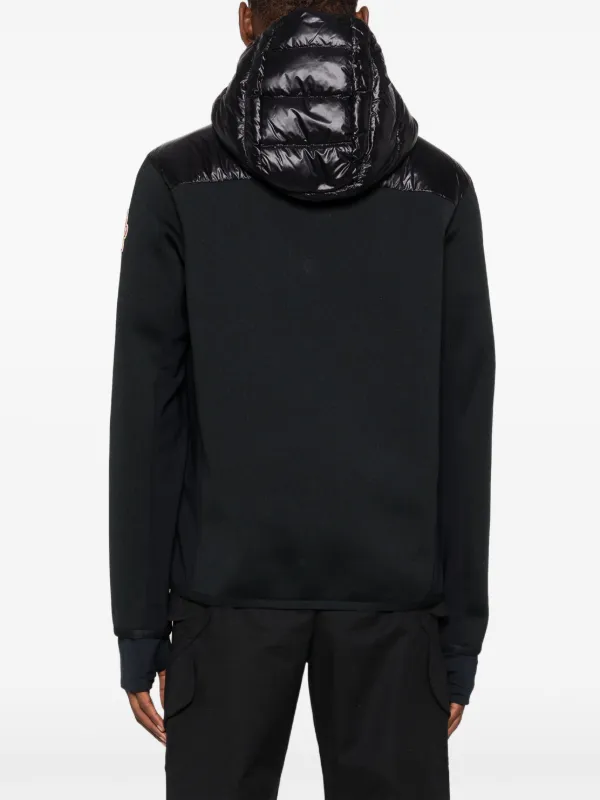 Moncler Grenoble Jaqueta Com Zíper e Recortes | Preto | FARFETCH BR