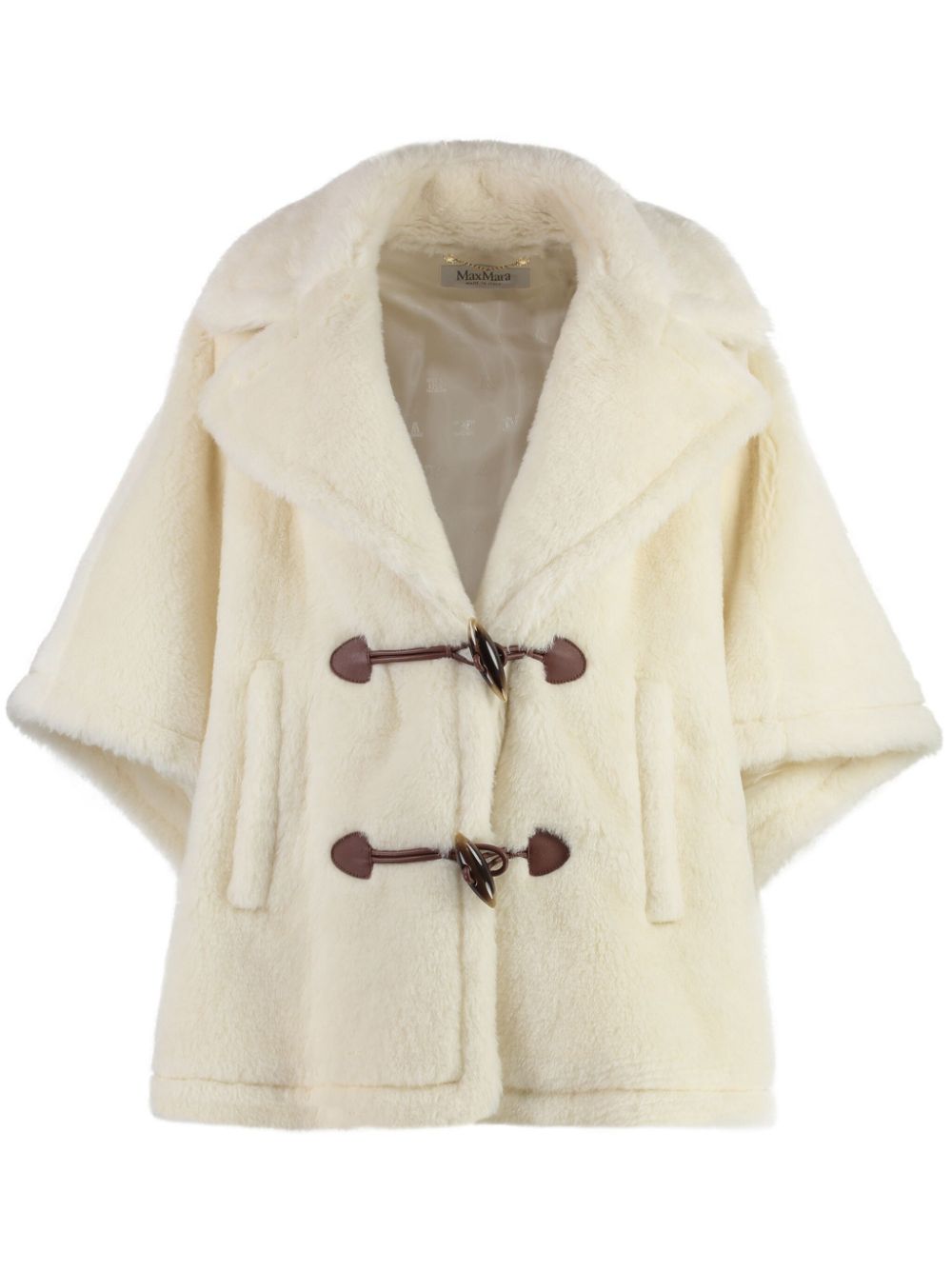 Max Mara shearling coat - White