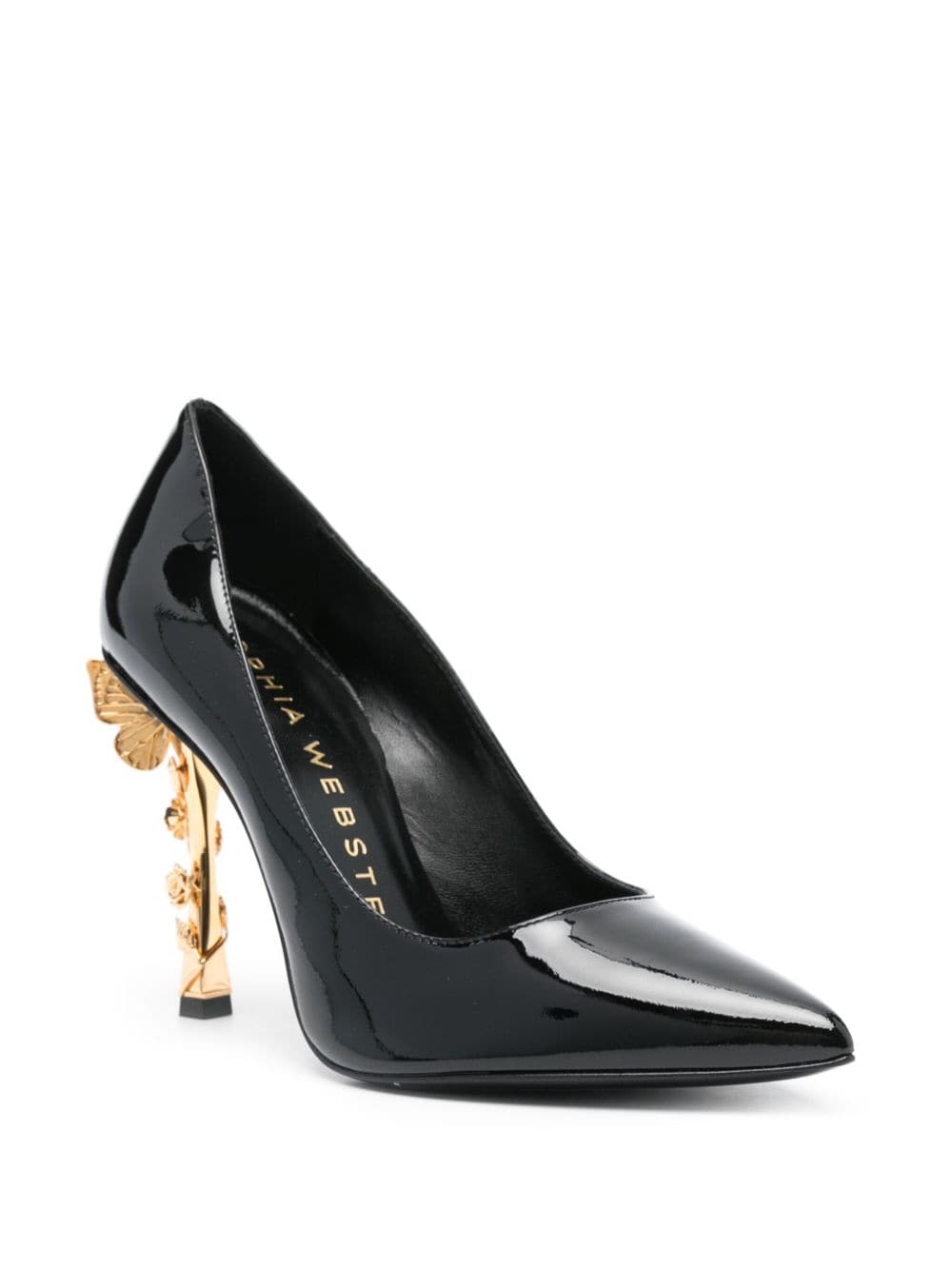 Sophia Webster 90mm 3D-detailed pumps - Zwart