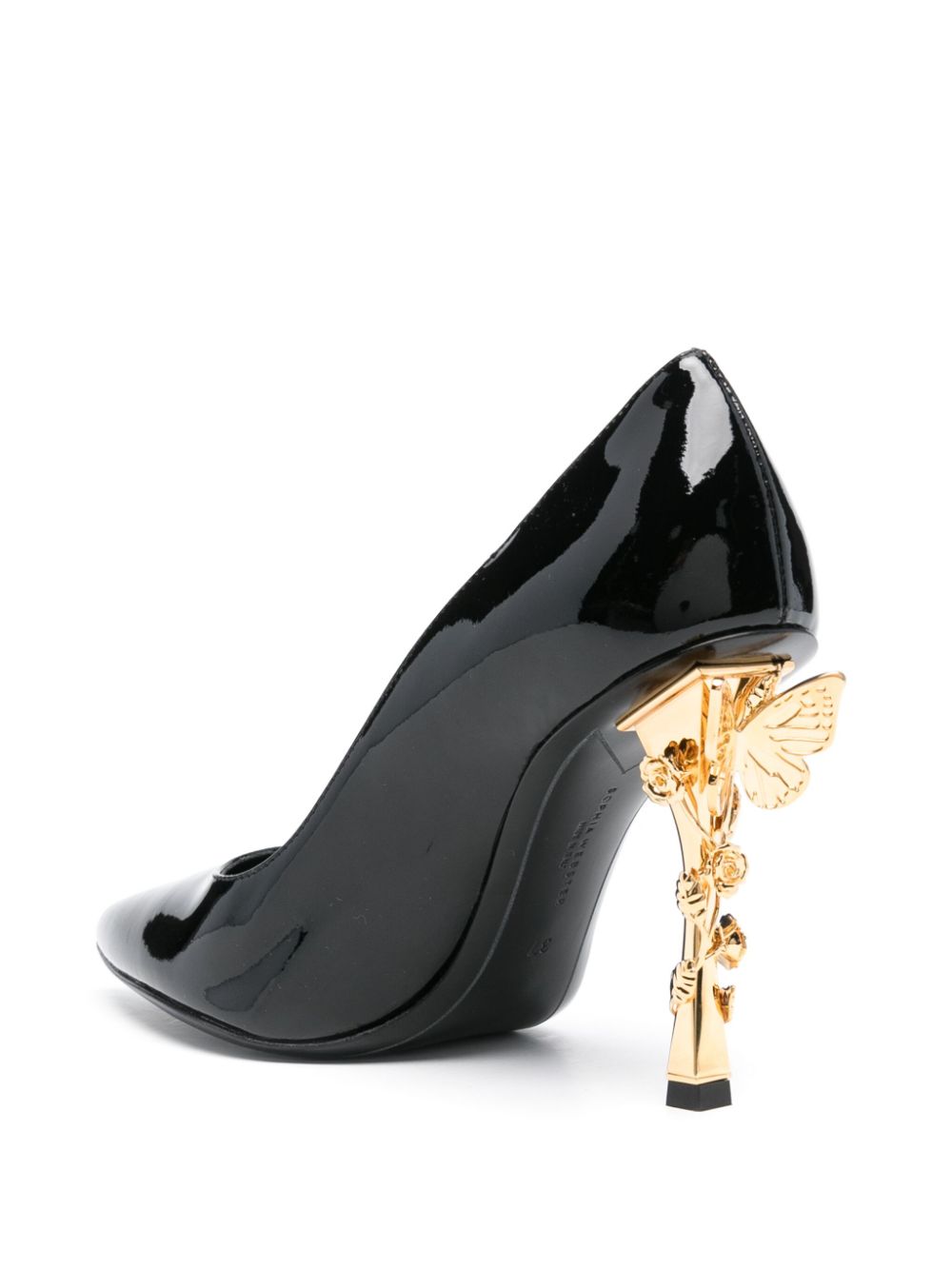 Sophia Webster 90 mm pumps met 3D-detail Zwart