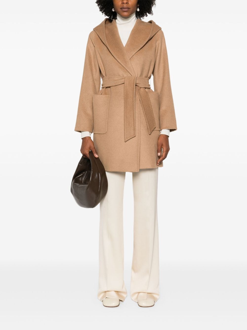 Max Mara Jas met ceintuur - Beige