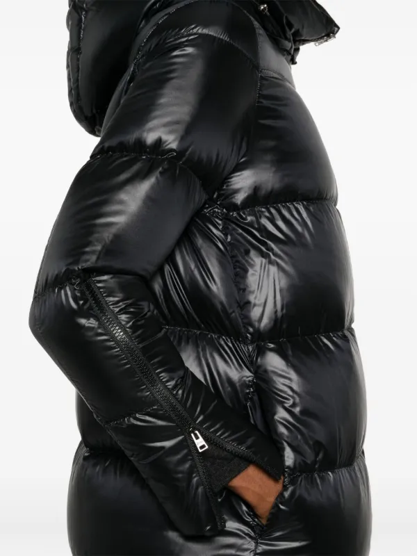 Herno Hooded Coat | Black | FARFETCH ID