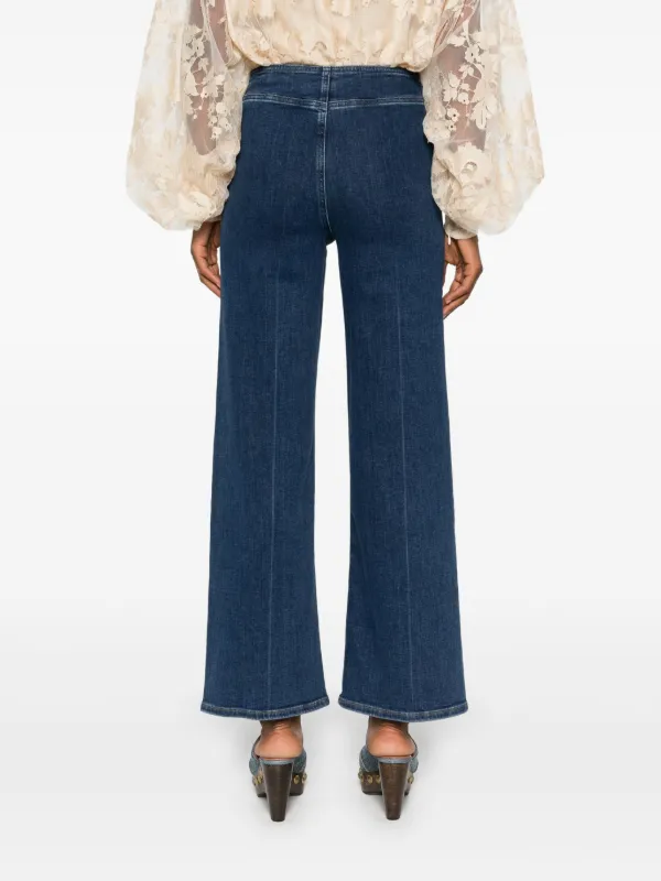 FRAME Le Slim Palazzo Sailor Jeans | Blue | FARFETCH