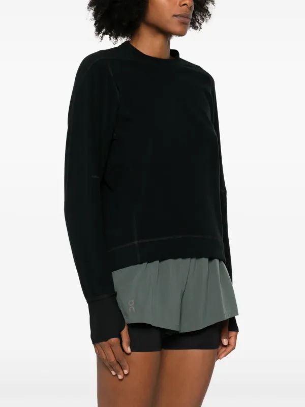 MONCLER グルノーブル スウェットシャツ Moncler Grenoble ロゴ スウェットシャツ | ブラック | FARFETCH JP