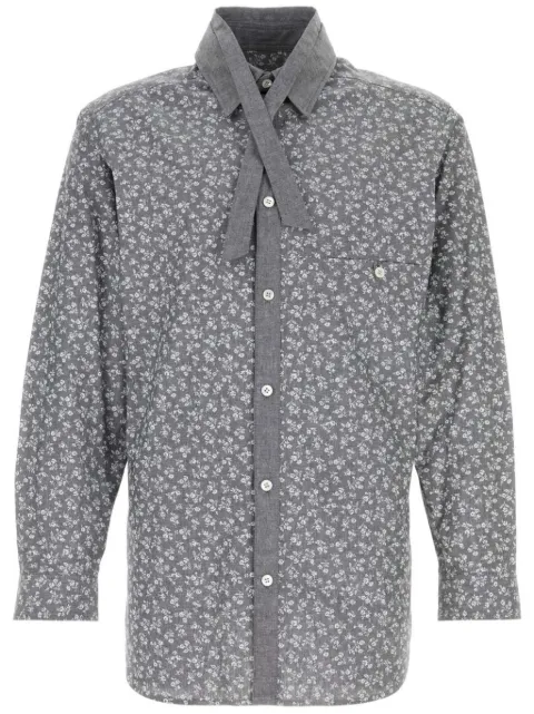 Yohji Yamamoto floral-print cotton shirt