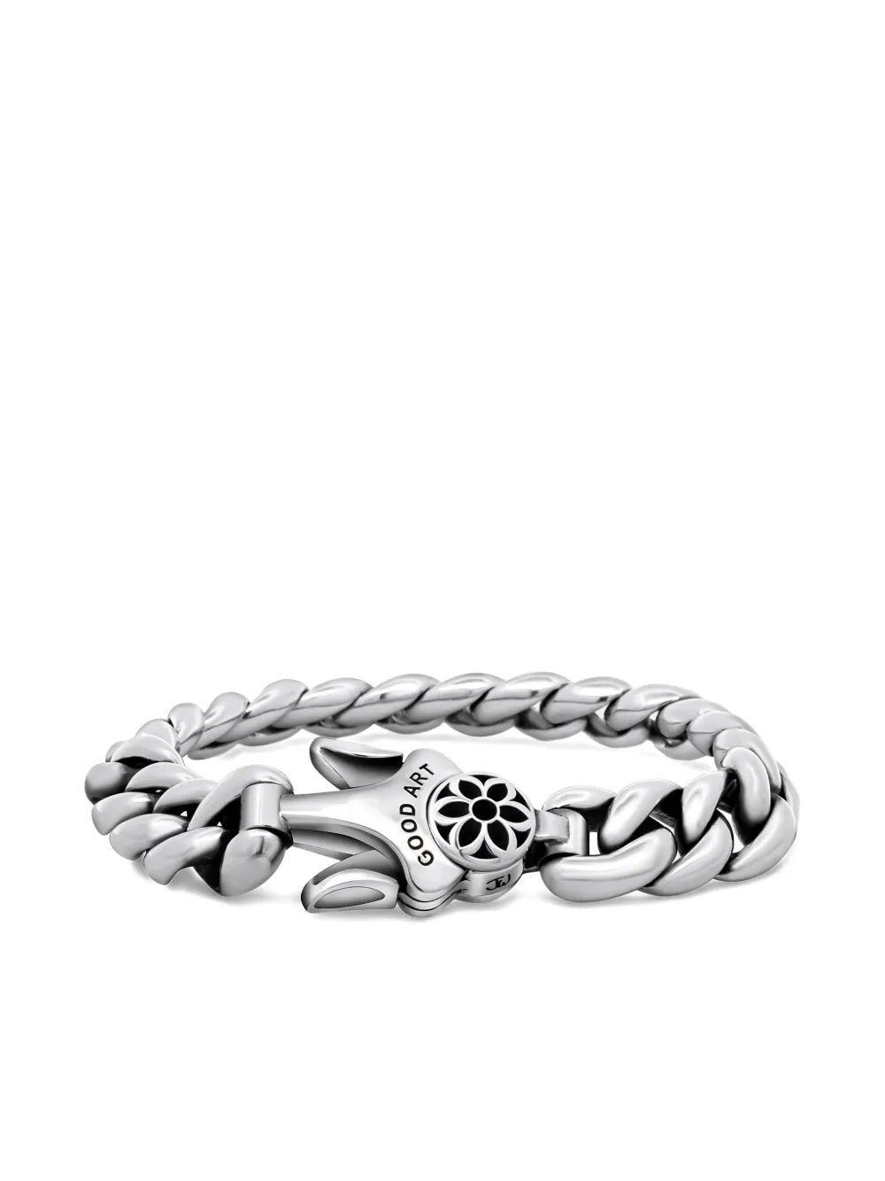 Good Art Hlywd 9 Poplock Ball-chain Bracelet In Silver