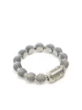 Good Art Hlywd beaded ball-chain ring - SILVER