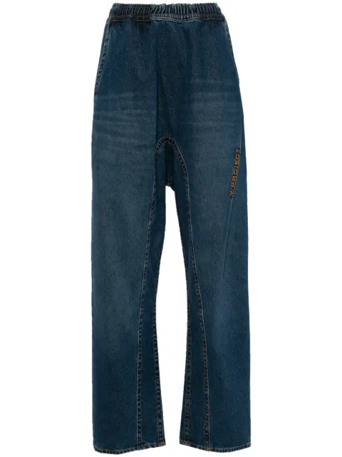 Y/Project logo-embroidered jeans